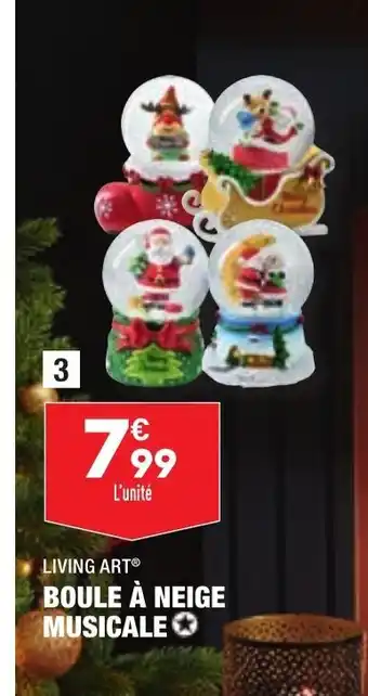 ALDI Boule A Neige Musicale offre