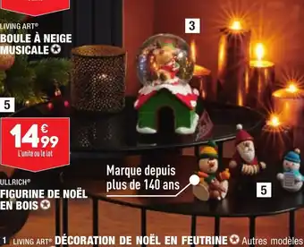 ALDI Figurine De Noel En Bois offre