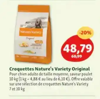 Maxi Zoo Croquettes nature´s variety original offre