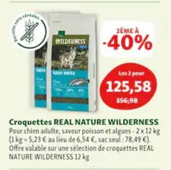 Maxi Zoo Croquettes real nature wilderness offre