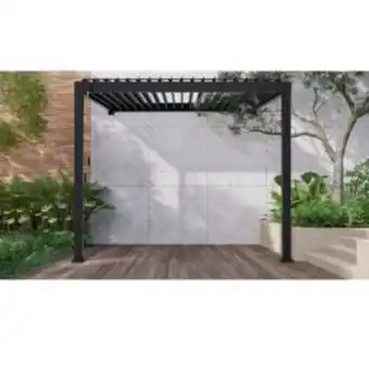 Gamm vert Pergola bioclimatique adossée ombréa 3x3m - anthracite offre