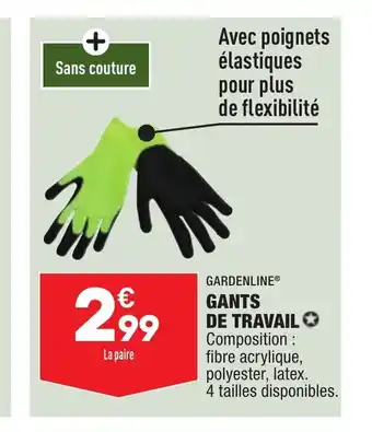 ALDI Gants De Travail offre