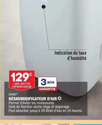 ALDI Deshumidificateur D'Air offre