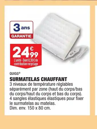 ALDI Surmatelas Chauffant offre