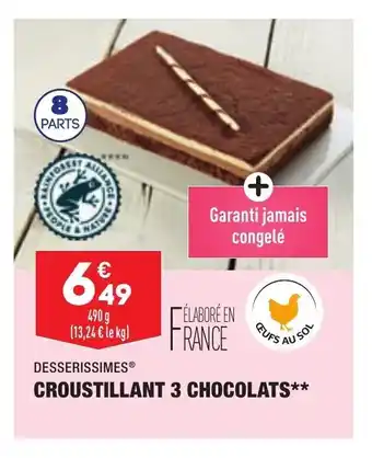 ALDI Croustillant 3 Chocolats offre