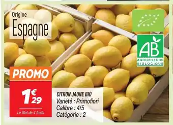 Netto Citron Jaune Bio offre