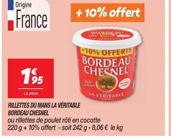 Netto Rillettes Du Mans La Veritable Bordeau Chesnel offre