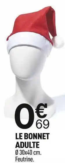 Centrakor Le bonnet adulte offre