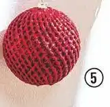 La boule alvéolée pailletée