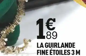 La guirlande fine étoiles 3 m