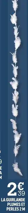 Centrakor La guirlande plumes et perles 2 m offre