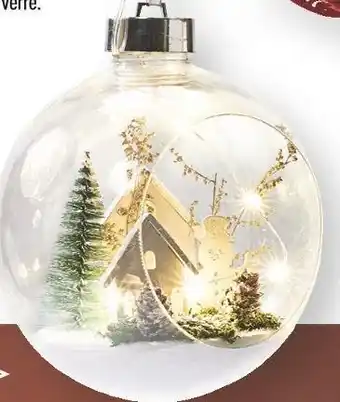 Centrakor La boule transparente avec scénette led offre