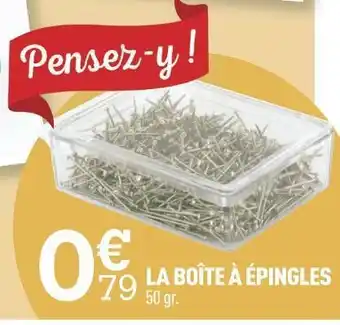 La boîte à épingles