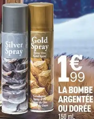 Centrakor La bombe argentée ou dorée offre