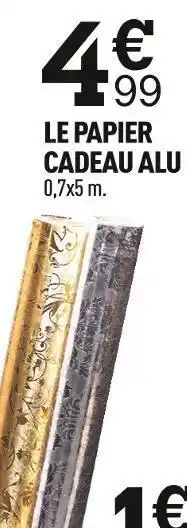 Le papier cadeau alu