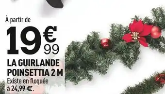 Centrakor La guirlande poinsettia 2 m offre