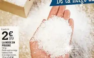 La neige en poudre