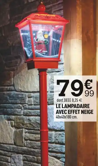Centrakor Le lampadaire avec effet neige offre