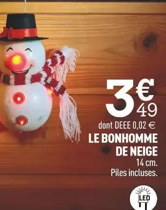 Centrakor Le bonhomme de neige offre