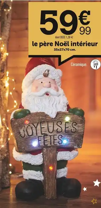 Centrakor Le père noël intérieur offre