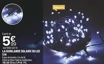 Centrakor La guirlande solaire 50 led 5 m offre