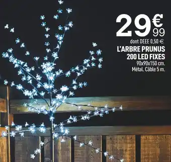 Centrakor L’arbre prunus 200 led fixes offre