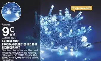 Centrakor La guirlande programmable 48 led 3,60 m offre