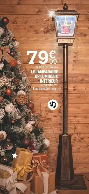 Centrakor Le lampadaire or lumineux intérieur offre