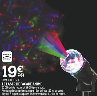 Centrakor Le laser de façade animé offre