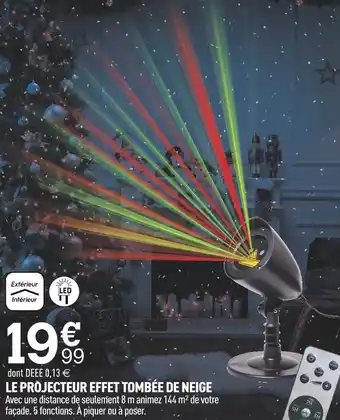 Centrakor Le projecteur effet tombée de neige offre