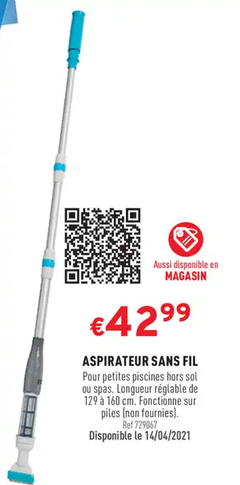 Trafic Aspirateur Sans Fil offre
