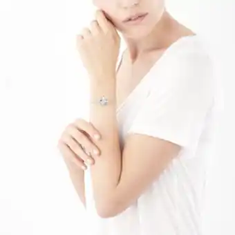 Bracelet or 750 blanc diamant