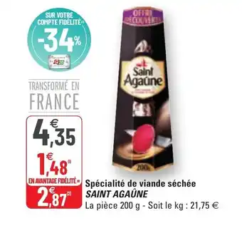 G20 Spécialité de viande séchée SAINT AGAÛNE offre