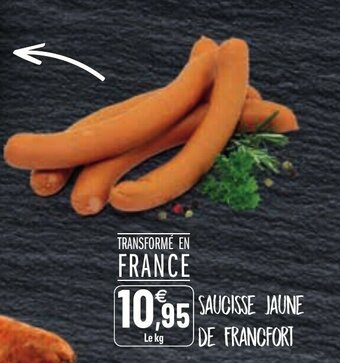 G20 Saucisse jaune de francfort offre