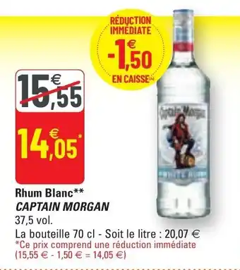 G20 Rhum blanc CAPTAIN MORGAN offre