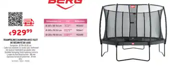 Trampoline Champion avec filet de Sécurité de Luxe