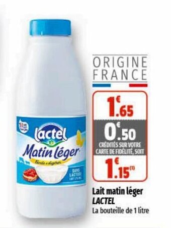 Coccimarket Lait matin léger LACTEL offre