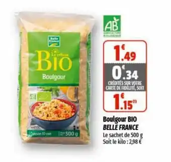 Coccimarket Boulgour bio BELLE FRANCE offre