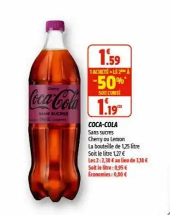Coccimarket Coca-cola 1,25 litre offre