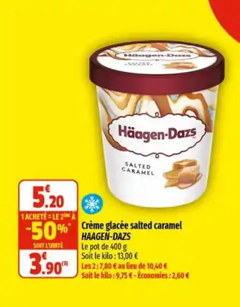 CrÚme glacée salted caramel HAAGEN-DAZS