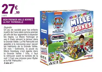 E.Leclerc Mon premier mille bornes la pat' patrouille offre