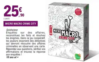 E.Leclerc Micro macro crime city offre