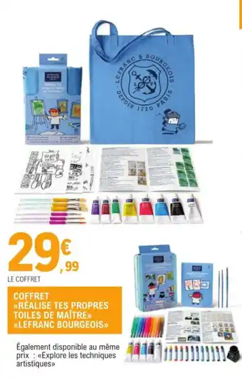 Coffret realise tes propres toiles de maitre lefranc bourgeois