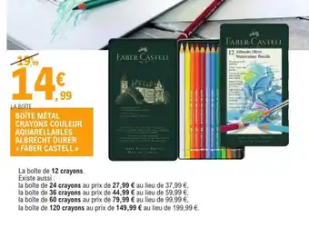 E.Leclerc Boîte métal crayons couleur offre