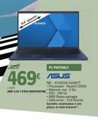 E.Leclerc Asus Pc Portable offre