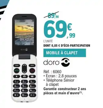 Mobile a Clapet