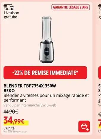 Blender TBP7354X 350W Beko