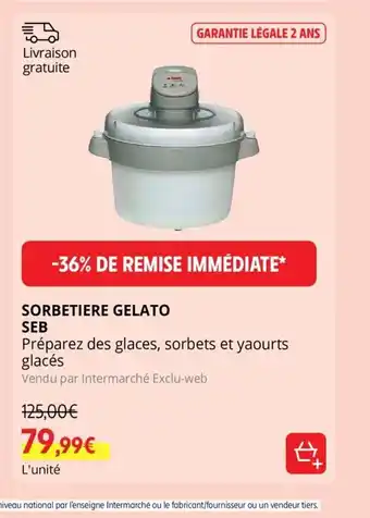 Sorbetiere Gelato Seb