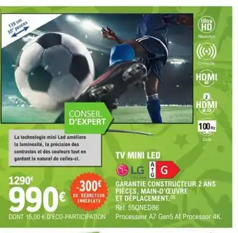 E.Leclerc Tv Mini Led offre