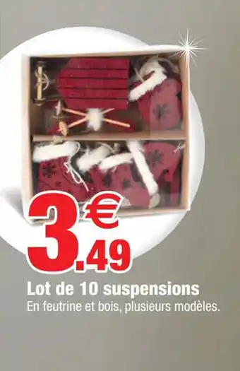 Bazarland Lot d 10 Suspensions offre
